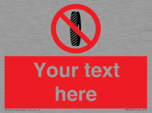 Custom Do Not Change Grinding Wheel Sign